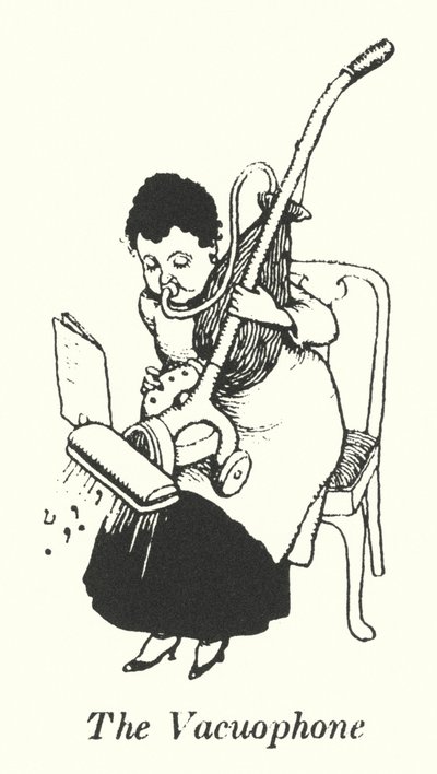 Vakuofonen (litho) af William Heath Robinson