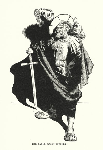 Earle swash-buckler (litho) af William Heath Robinson