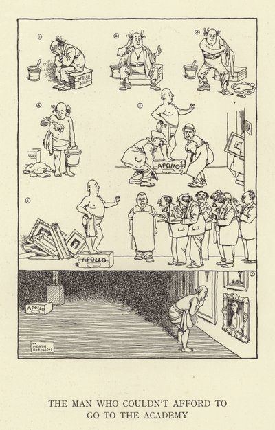 Manden, der ikke havde råd til at gå på akademiet af William Heath Robinson