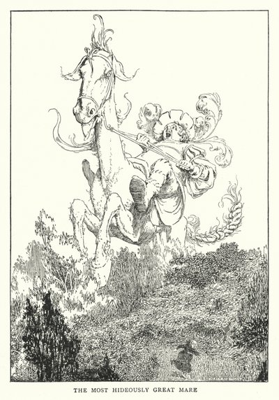 Den mest uhyggeligt store hoppe (litho) af William Heath Robinson