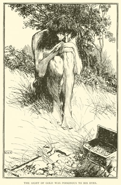 Synet af guld var giftigt for hans øjne af William Heath Robinson