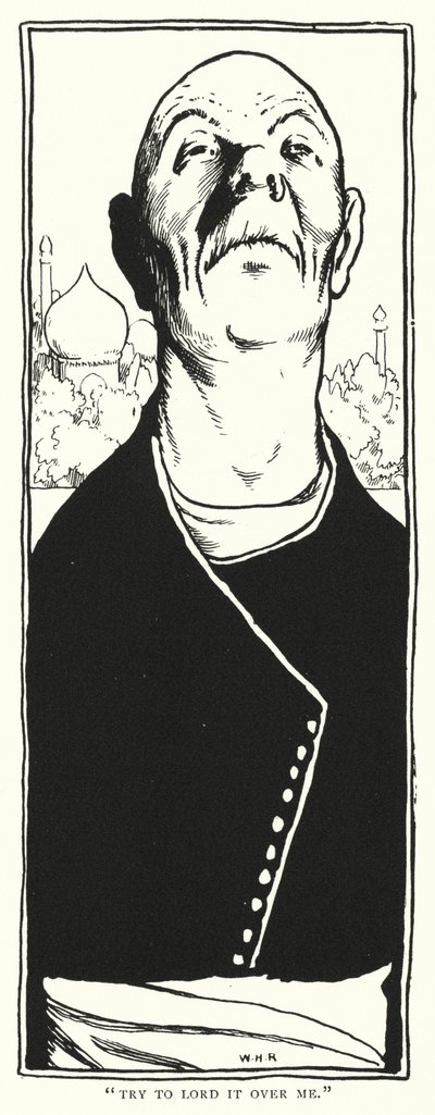 "Prøv at herske over mig" (gravering) af William Heath Robinson
