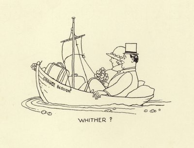Hvorhen, ægtepar indstilling af på havet af gift liv af William Heath Robinson