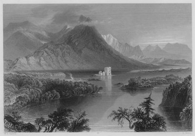 Ballynahinch (gravering) af William Henry (after) Bartlett