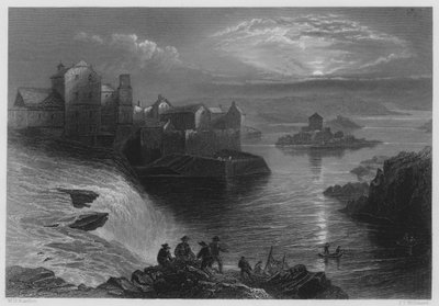 Ballyshannon (gravering) af William Henry (after) Bartlett
