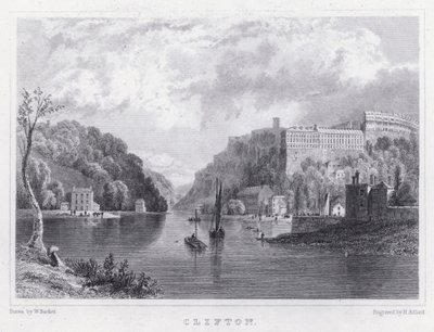Clifton (gravering) af William Henry (after) Bartlett