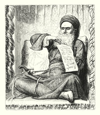 Erindringer om de arabiske nætter (gravering) af William Henry (after) Hunt