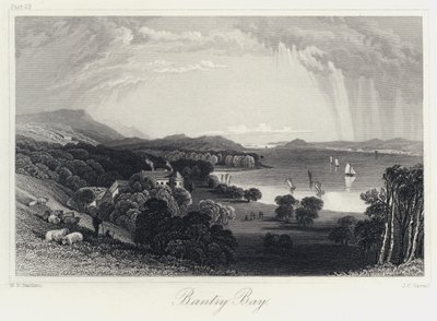 Bantry Bay (gravering) af William Henry Bartlett