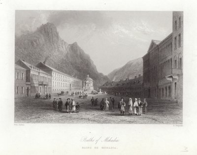 Mehadias bade af William Henry Bartlett