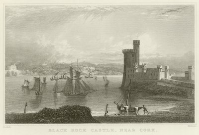 Black Rock Castle af William Henry Bartlett