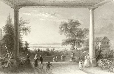 Byen og Bodensøen, fra Chateau Wolfsberg af William Henry Bartlett