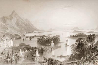 Clew Bay set fra Westport, County Mayo, fra 