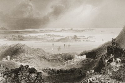 Clifden Castle, Connemara, County Galway, fra 