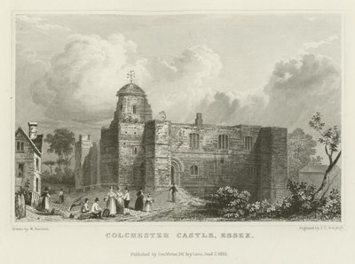 Colchester Castle, Essex af William Henry Bartlett