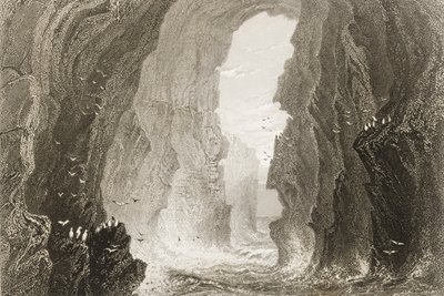 Dunkerry Cave, County Antrim, Nordirland, fra 
