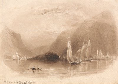 Indgang til Hudson Highlands af William Henry Bartlett