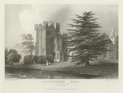 Faulkbourne Hall, nær Witham, Essex af William Henry Bartlett
