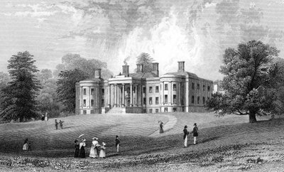 Felix Hall, Essex, graveret af Henry Adlard, 1833 af William Henry Bartlett