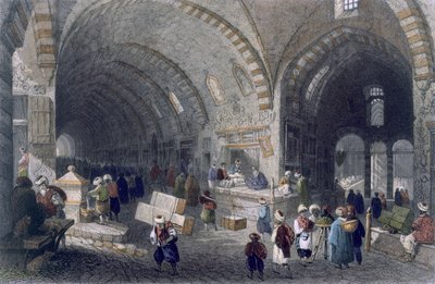 Great Avenue i Tchartchi, ca. 1850 (farvet akvatint) af William Henry Bartlett
