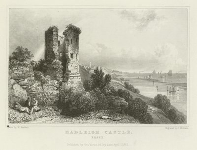 Hadleigh Castle, Essex af William Henry Bartlett