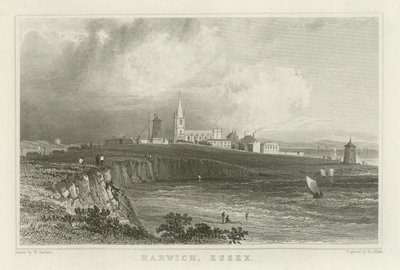 Harwich, Essex af William Henry Bartlett