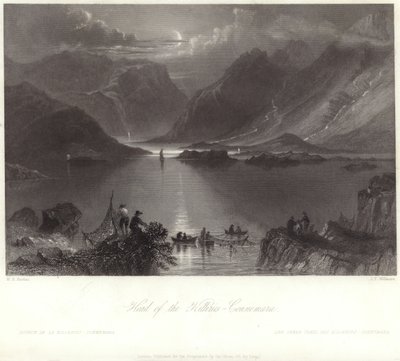 Leder af Killeries, Connemara af William Henry Bartlett