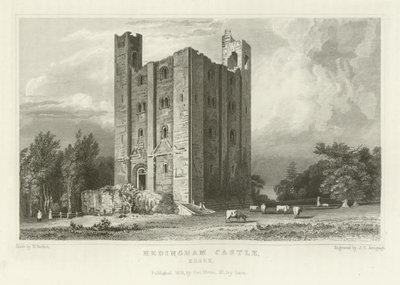 Hedingham Castle, Essex af William Henry Bartlett