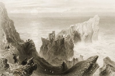 Kenbaan Castle, nær Ballycastle, County Antrim, Nordirland, fra 