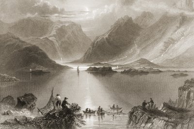 Killary Harbour, County Mayo, Irland, fra 