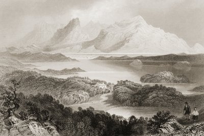 Lake Garromin, Connemara, County Galway, fra 