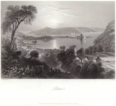 Larne i County Antrim af William Henry Bartlett