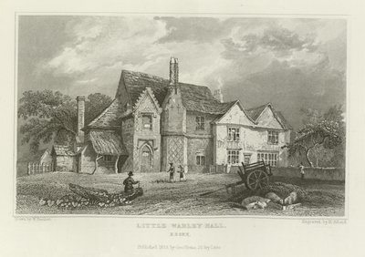 Lille Warley Hall, Essex af William Henry Bartlett