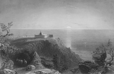 Karmelbjerget, der ser ud mod havet af William Henry Bartlett