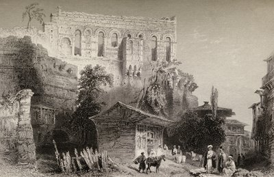 Belisarius-paladset, Tyrkiet, Istanbul af William Henry Bartlett