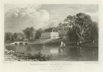 Rivenhall Place, Essex, sæde for pastor J Western af William Henry Bartlett