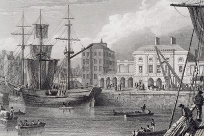 The Custom House, Limerick, Irland i 1830