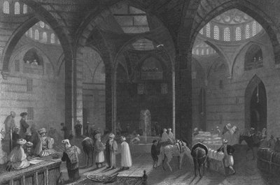 Den store khan i Damaskus af William Henry Bartlett