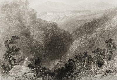 Udsigt over Powerscourt fra Dargle, County Wicklow, fra 