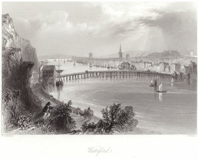 Waterford i County Waterford af William Henry Bartlett