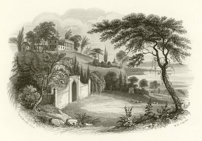 Bopæl og grav i Washington, Mount Vernon, på Potomac af William Henry Brooke