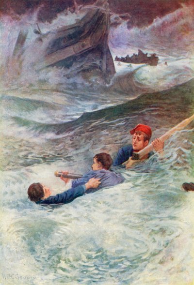 Kæmper i det vilde hav af William Henry Charles Groome