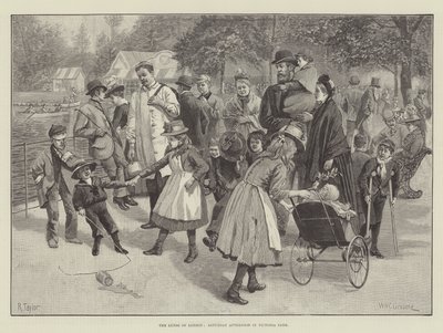Lungerne i London, lørdag eftermiddag i Victoria Park af William Henry Charles Groome