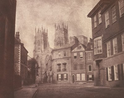 A Scene in York: York Minster fra Lop Lane af William Henry Fox Talbot