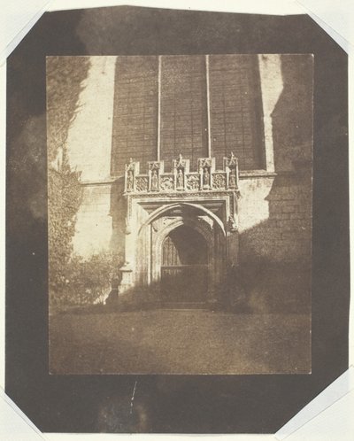 Den gamle dør, Magdalen College, Oxford af William Henry Fox Talbot