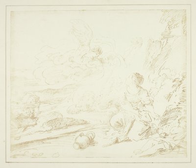 Hagar i ørkenen af William Henry Fox Talbot