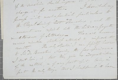 Underskrevet brev fra William Henry Fox Talbot til James David Forbes, 1839 af William Henry Fox Talbot