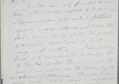 Underskrevet brev fra William Henry Fox Talbot til James David Forbes, 1839 af William Henry Fox Talbot
