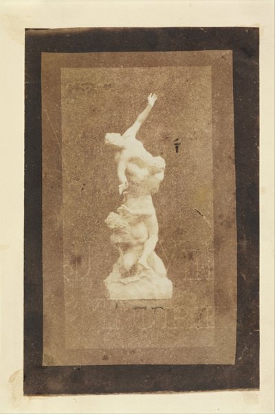 Statuette af The Rape of the Sabines (Brewsters kopi af et Talbot -tryk) af William Henry Fox Talbot