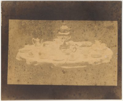 Tisch gedeckt für Tee af William Henry Fox Talbot
