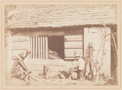 Træhuggerne, 1845. af William Henry Fox Talbot
